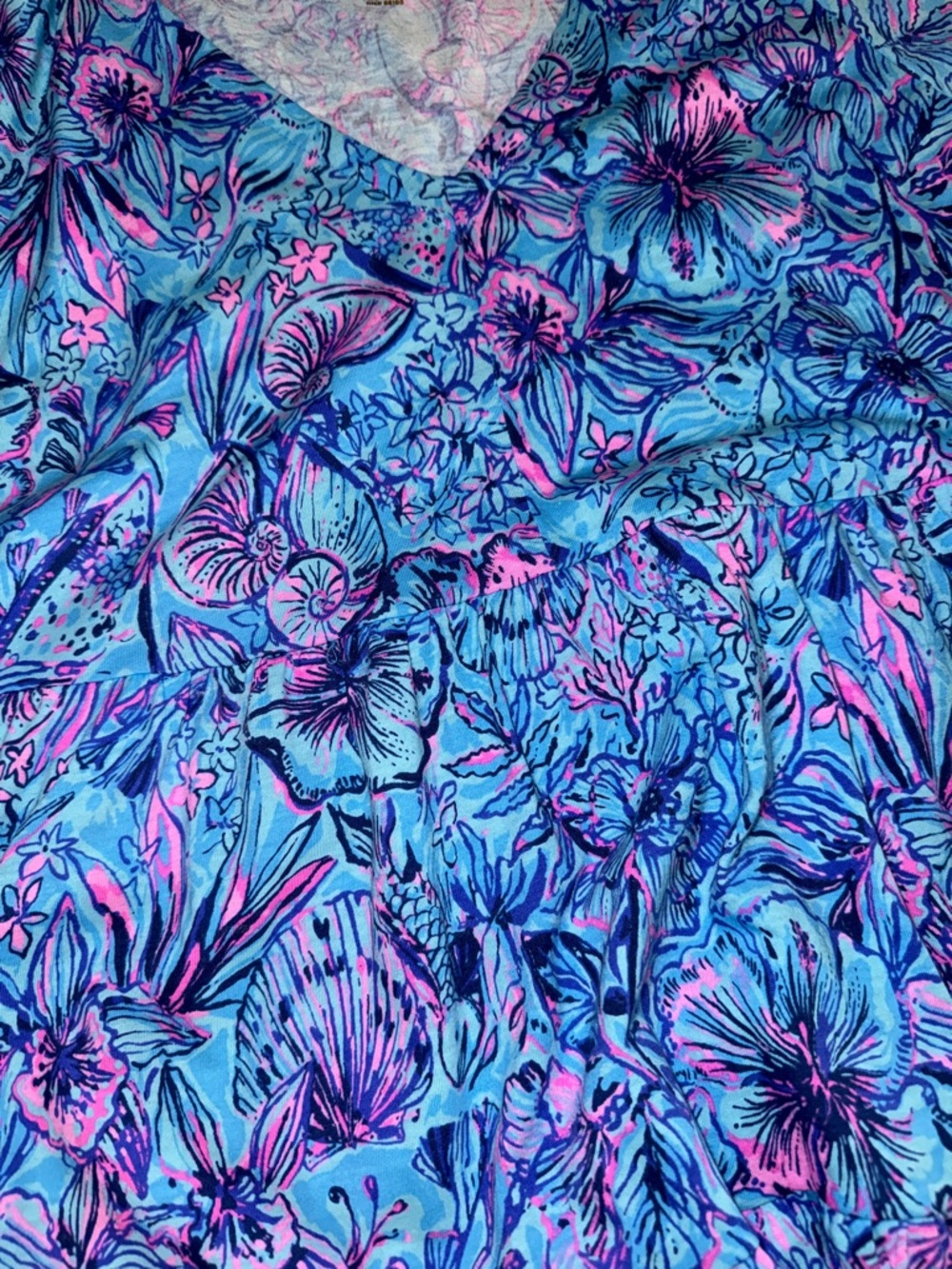 Lilly Pulitzer Kawai flutter sleeve dress in breakwater blue shelves and bells M - Picture 4 of 8